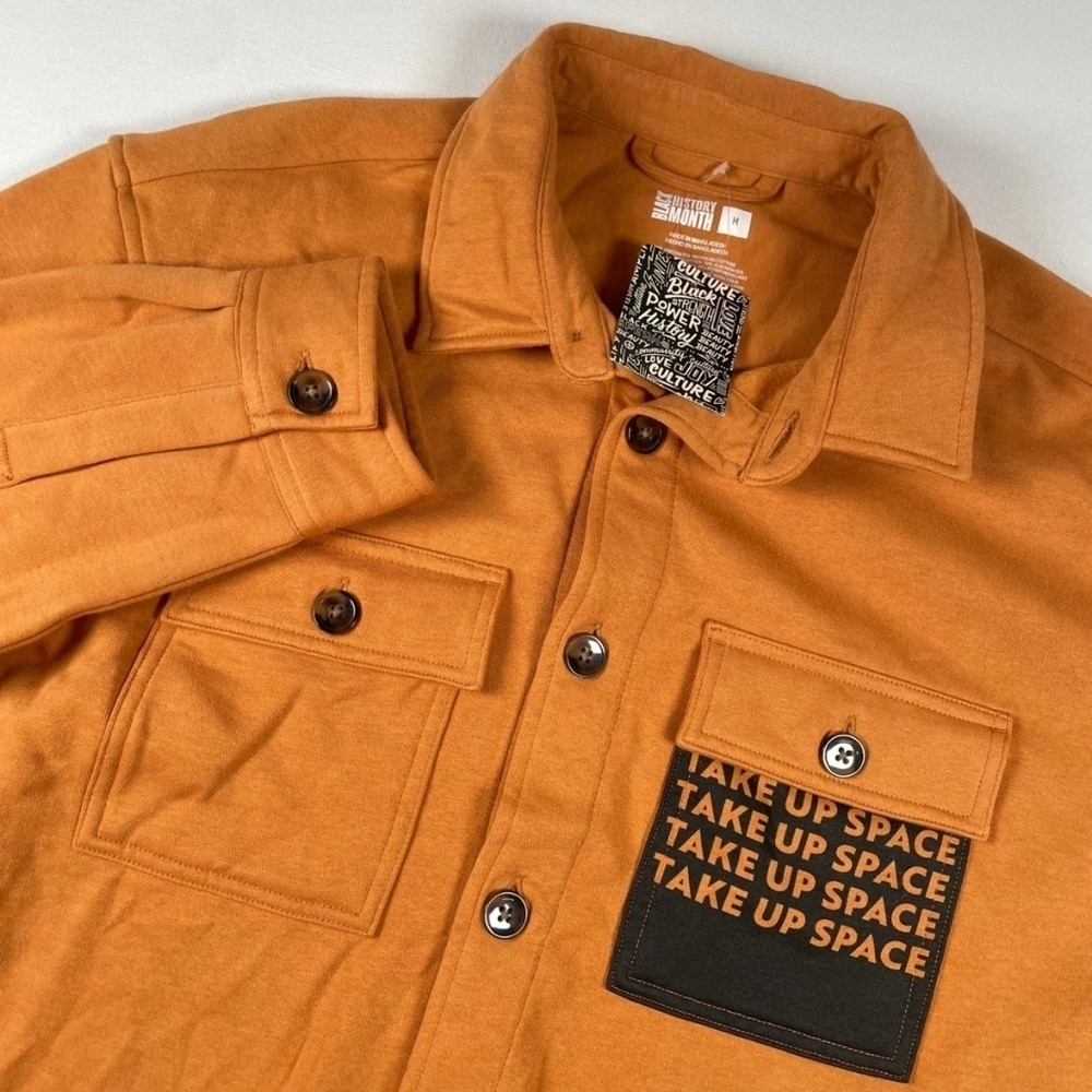 Men’s flannel button down Size M Shacket New - Picture 2 of 5